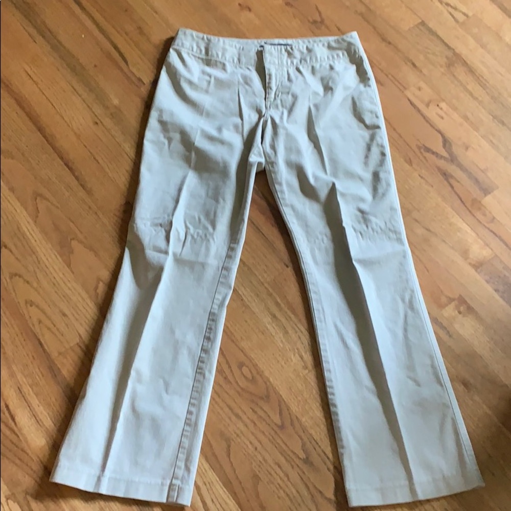 Wide leg khakis